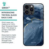 Deep Ocean Marble Glass Case for iPhone 14 Pro Max