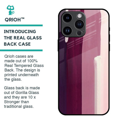 Brush Stroke Art Glass Case for iPhone 14 Pro Max