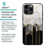 Tricolor Pattern Glass Case for iPhone 14 Pro Max