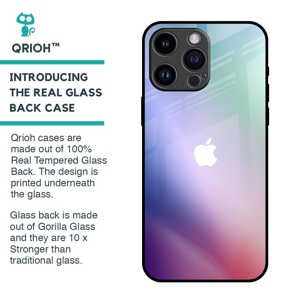 Abstract Holographic Glass Case for iPhone 14 Pro Max