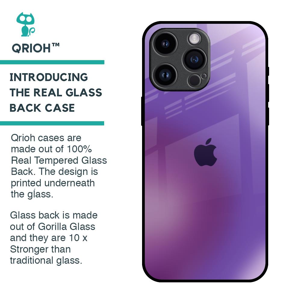 Ultraviolet Gradient Glass Case for iPhone 14 Pro Max