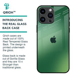 Green Grunge Texture Glass Case for iPhone 14 Pro Max