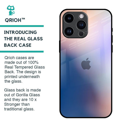 Blue Mauve Gradient Glass Case for iPhone 14 Pro Max