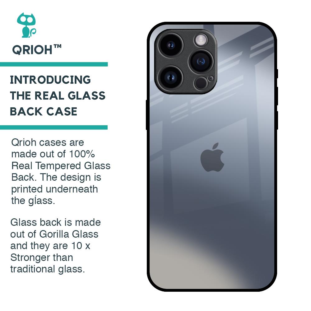 Space Grey Gradient Glass Case for iPhone 14 Pro Max