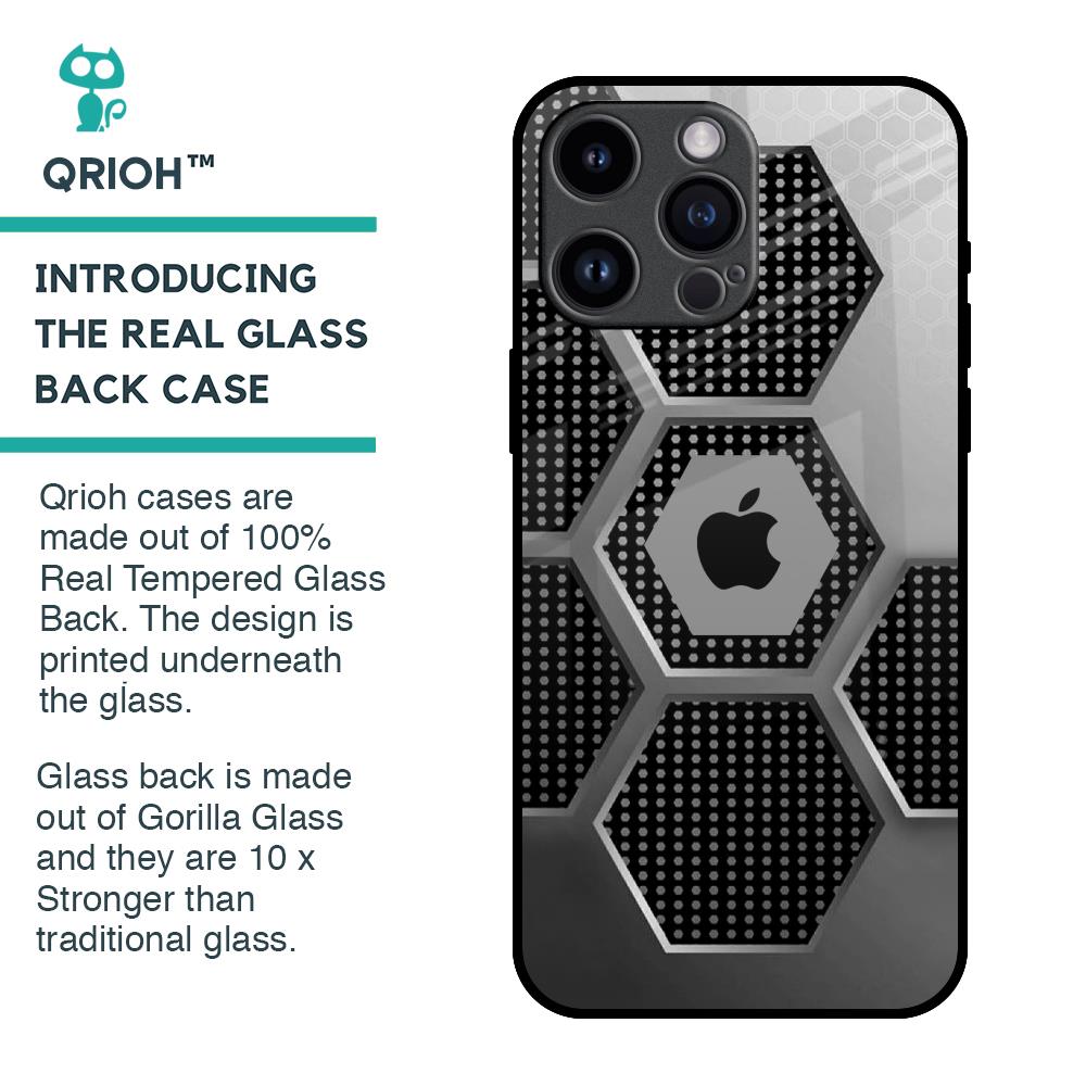 Hexagon Style Glass Case For iPhone 14 Pro Max