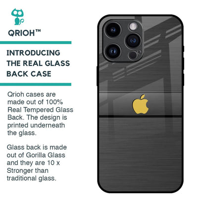 Grey Metallic Glass Case For iPhone 14 Pro Max