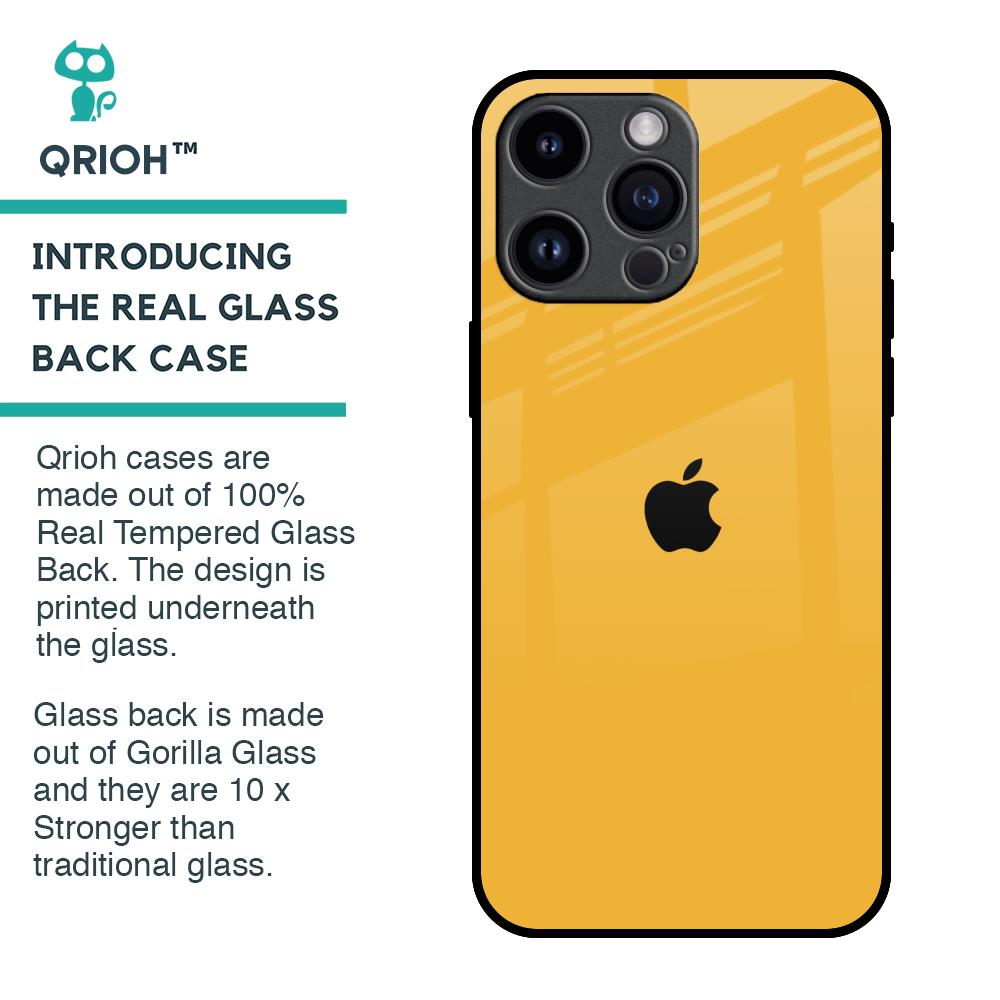 Fluorescent Yellow Glass case for iPhone 14 Pro Max