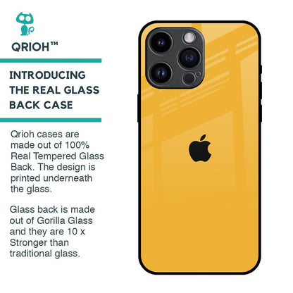 Fluorescent Yellow Glass case for iPhone 14 Pro Max
