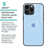 Pastel Sky Blue Glass Case for iPhone 14 Pro Max