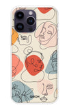 Abstract Faces iPhone 14 Pro Max Back Cover