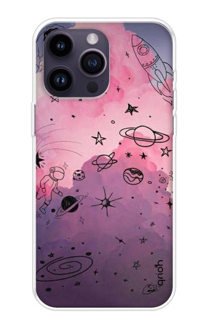 Space Doodles Art iPhone 14 Pro Max Back Cover