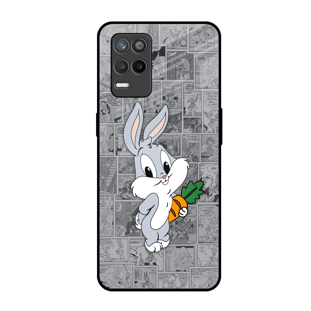 Cute Baby Bunny Realme 9 5G Glass Back Cover Online