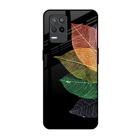 Colorful Leaves Realme 9 5G Glass Back Cover Online