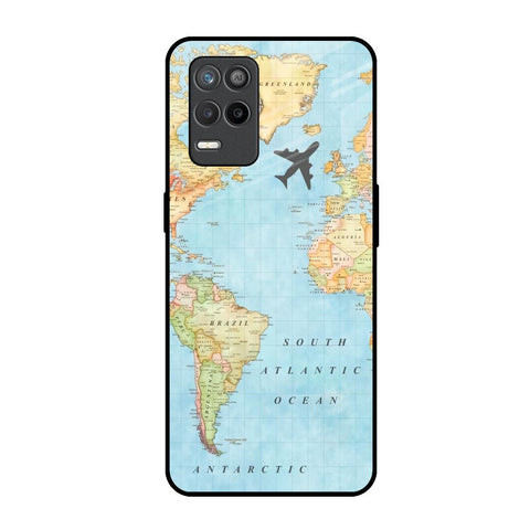 Travel Map Realme 9 5G Glass Back Cover Online