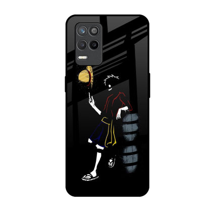 Luffy Line Art Realme 9 5G Glass Back Cover Online