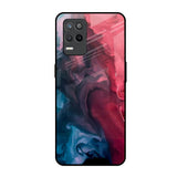 Blue & Red Smoke Realme 9 5G Glass Back Cover Online