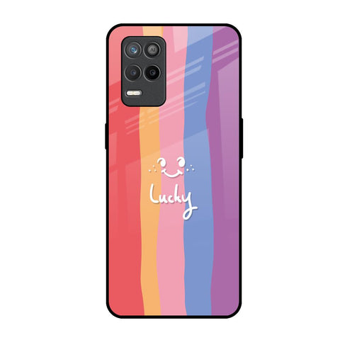 Lucky Abstract Realme 9 5G Glass Back Cover Online