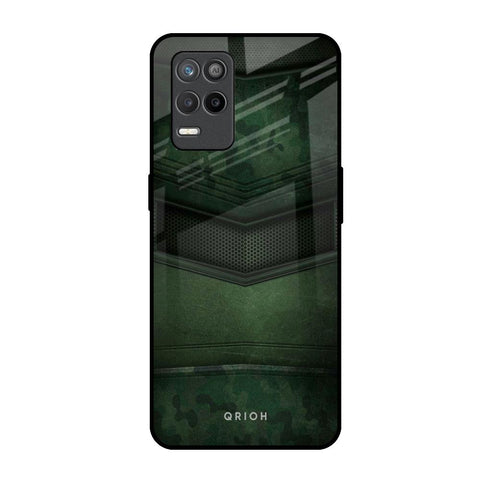 Green Leather Realme 9 5G Glass Back Cover Online
