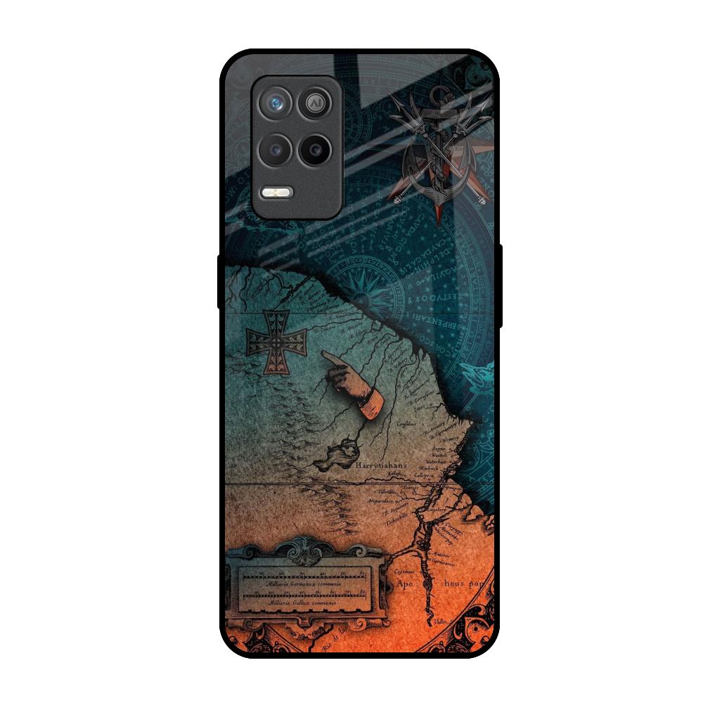 Geographical Map Realme 9 5G Glass Back Cover Online