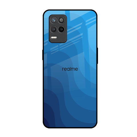 Blue Wave Abstract Realme 9 5G Glass Back Cover Online