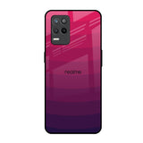 Wavy Pink Pattern Realme 9 5G Glass Back Cover Online
