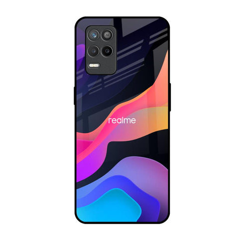 Colorful Fluid Realme 9 5G Glass Back Cover Online