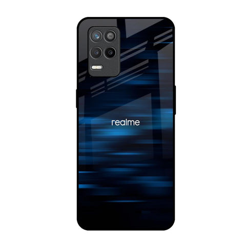 Blue Rough Abstract Realme 9 5G Glass Back Cover Online