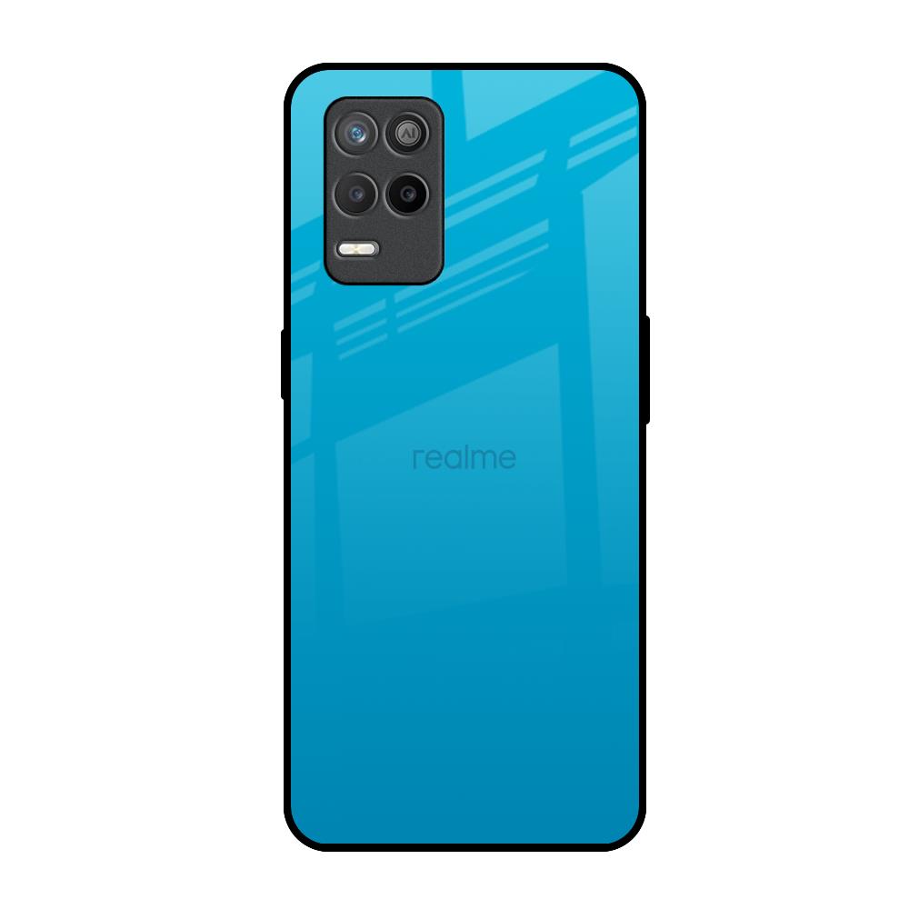 Blue Aqua Realme 9 5G Glass Back Cover Online