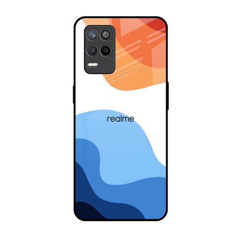 Wavy Color Pattern Realme 9 5G Glass Back Cover Online