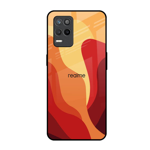 Magma Color Pattern Realme 9 5G Glass Back Cover Online