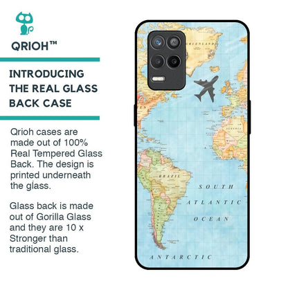 Travel Map Glass Case for Realme 9 5G