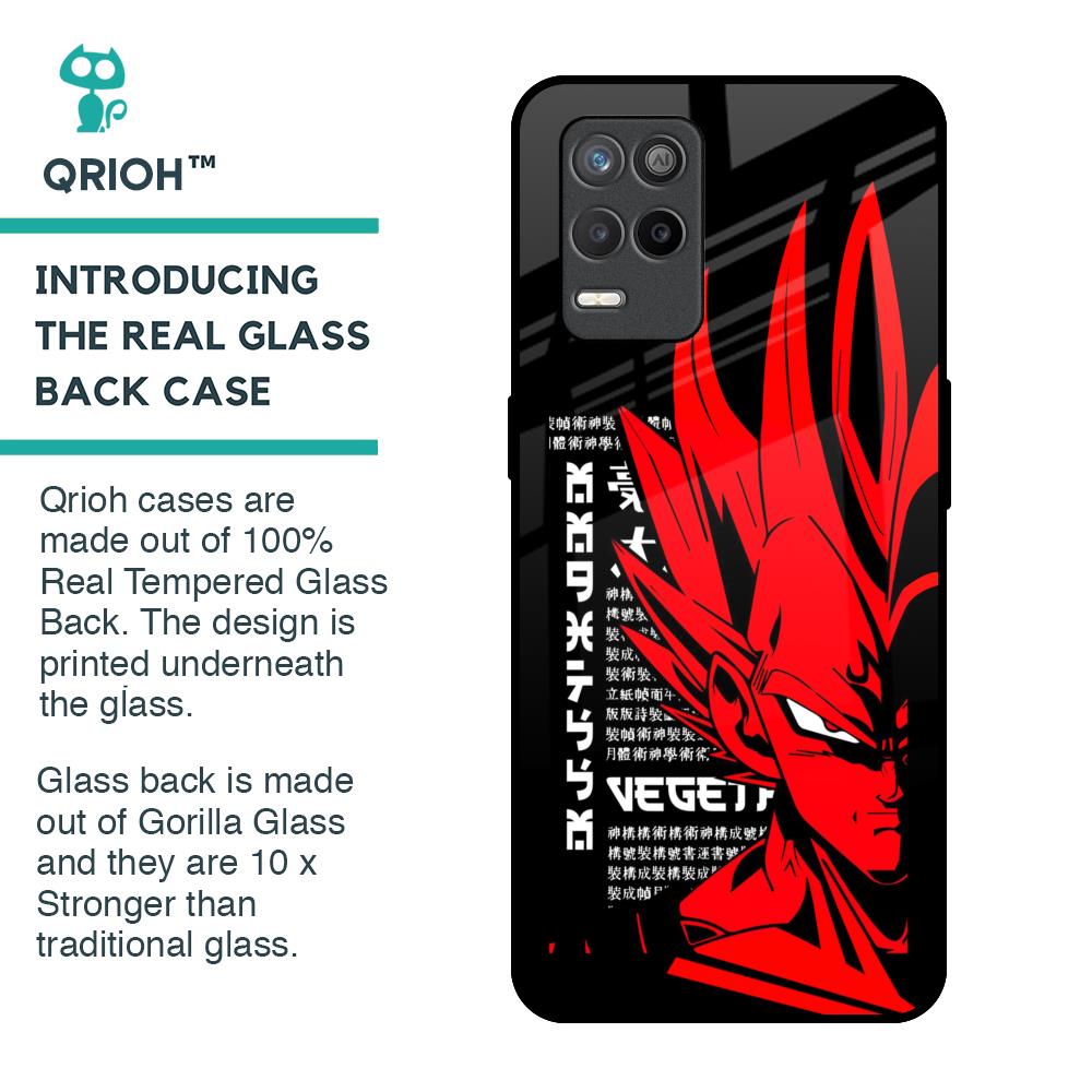 Red Vegeta Glass Case for Realme 9 5G