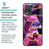 Electroplated Geometric Marble Glass Case for Realme 9 5G