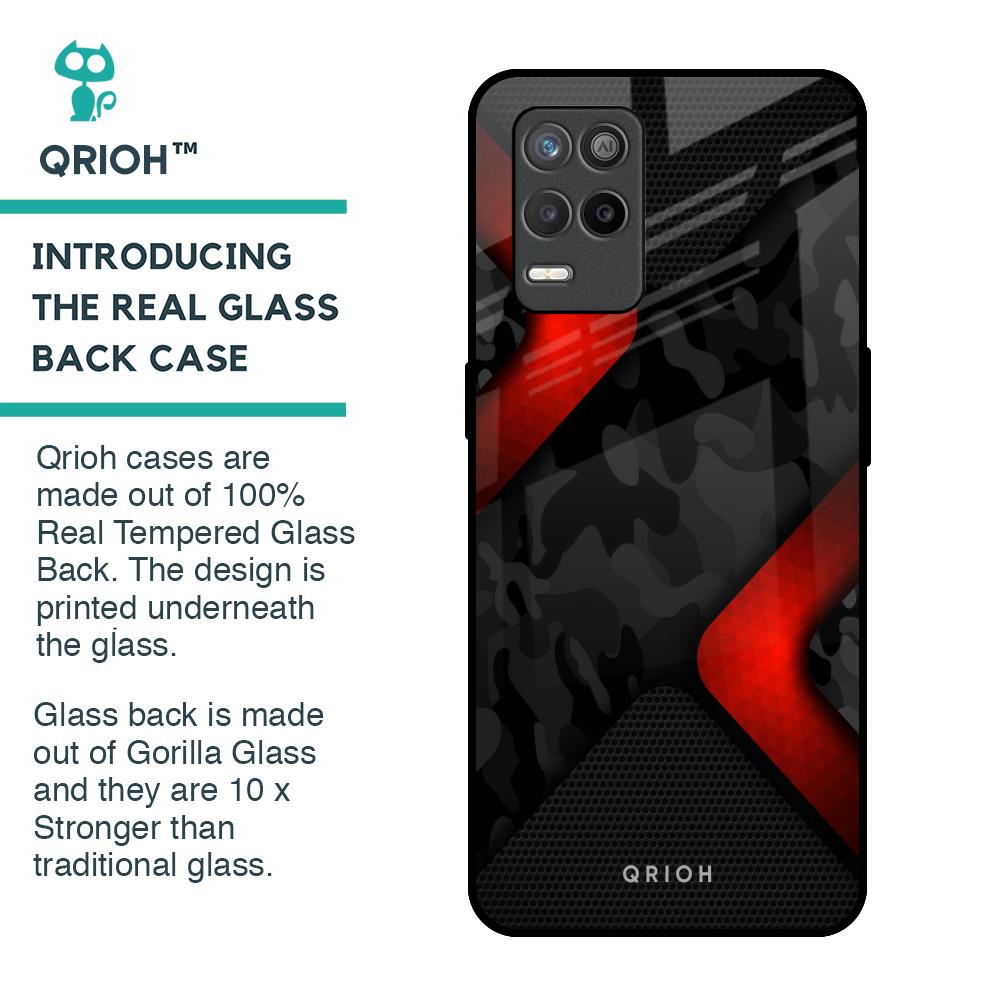 Modern Camo Abstract Glass Case for Realme 9 5G