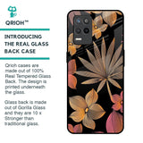 Lines Pattern Flowers Glass Case for Realme 9 5G