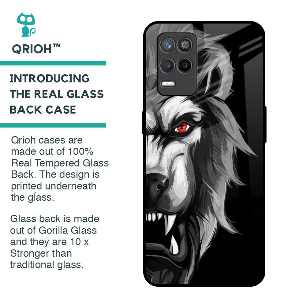 Wild Lion Glass Case for Realme 9 5G