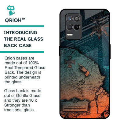 Geographical Map Glass Case for Realme 9 5G