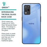 Vibrant Blue Texture Glass Case for Realme 9 5G
