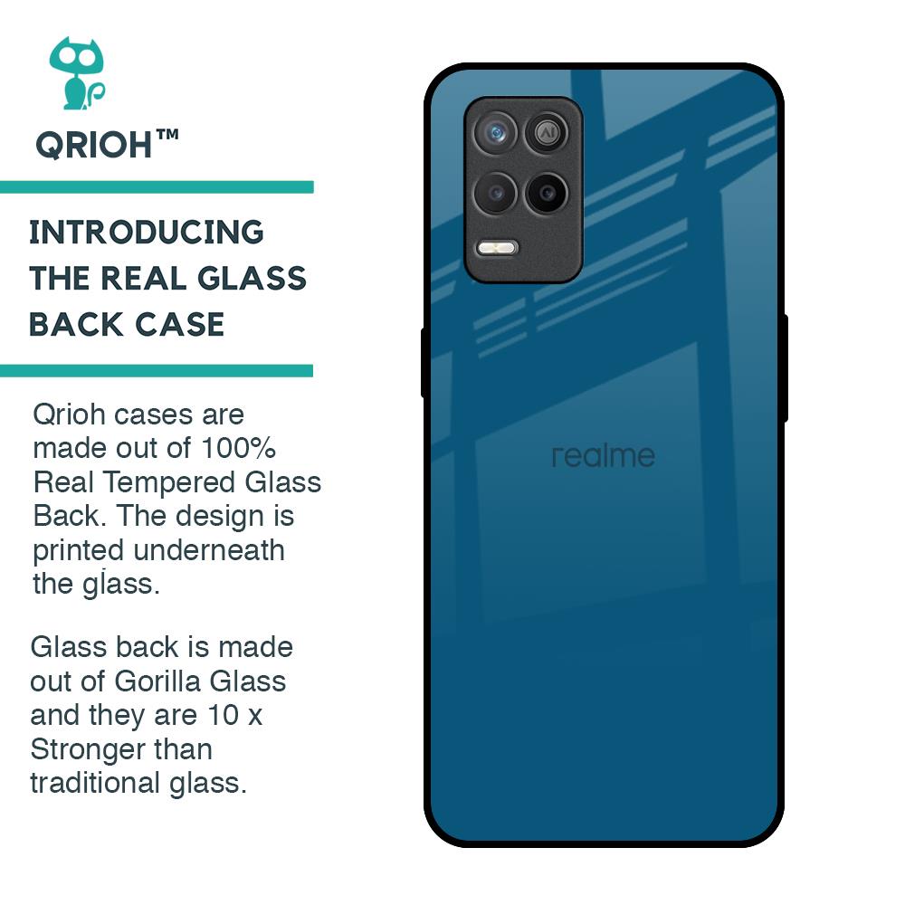 Cobalt Blue Glass Case for Realme 9 5G