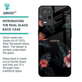 Tropical Art Flower Glass Case for Realme 9 5G