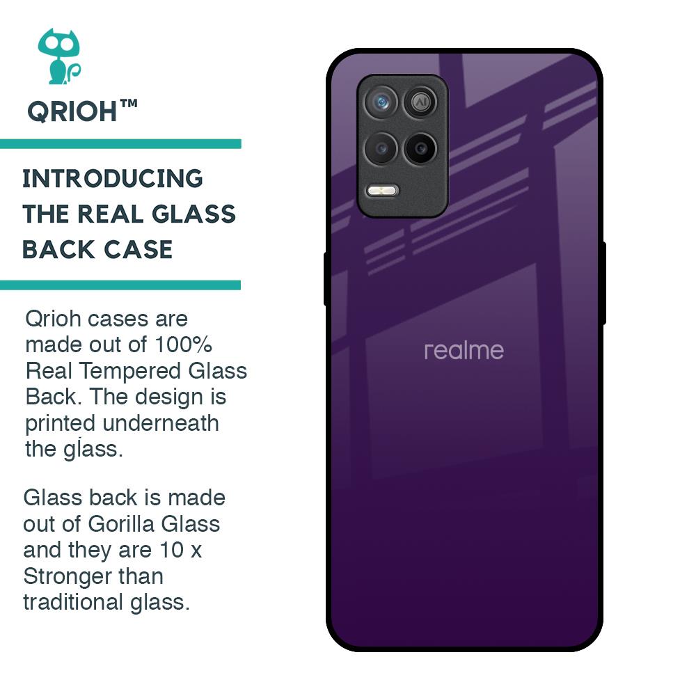 Dark Purple Glass Case for Realme 9 5G