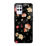Black Spring Floral Realme 9 5G Glass Cases & Covers Online