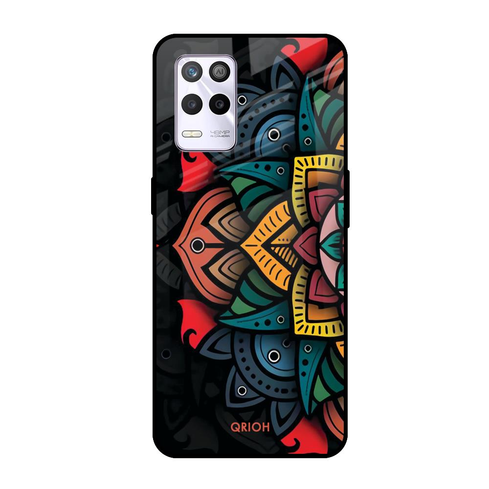 Retro Gorgeous Flower Realme 9 5G Glass Cases & Covers Online