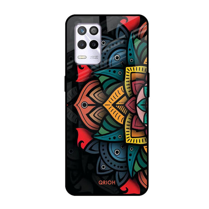 Retro Gorgeous Flower Realme 9 5G Glass Cases & Covers Online