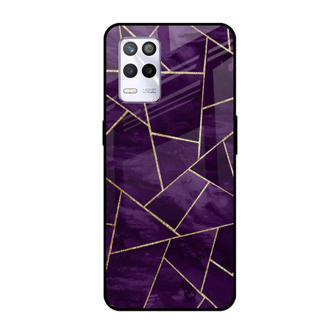 Geometric Purple Realme 9 5G Glass Cases & Covers Online
