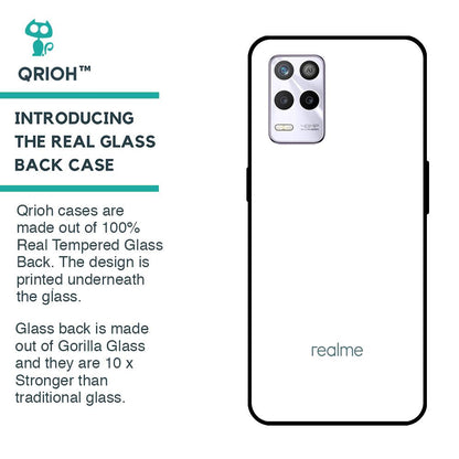 Arctic White Glass Case for Realme 9 5G
