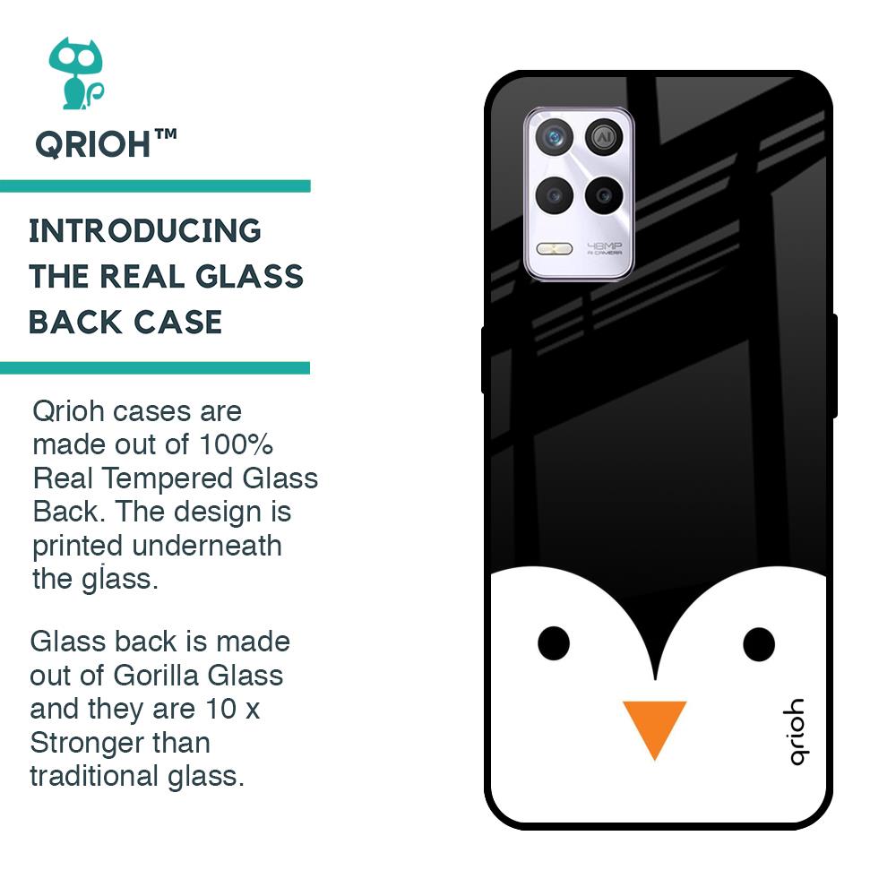 Cute Penguin Glass Case for Realme 9 5G
