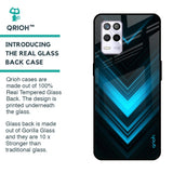 Vertical Blue Arrow Glass Case For Realme 9 5G