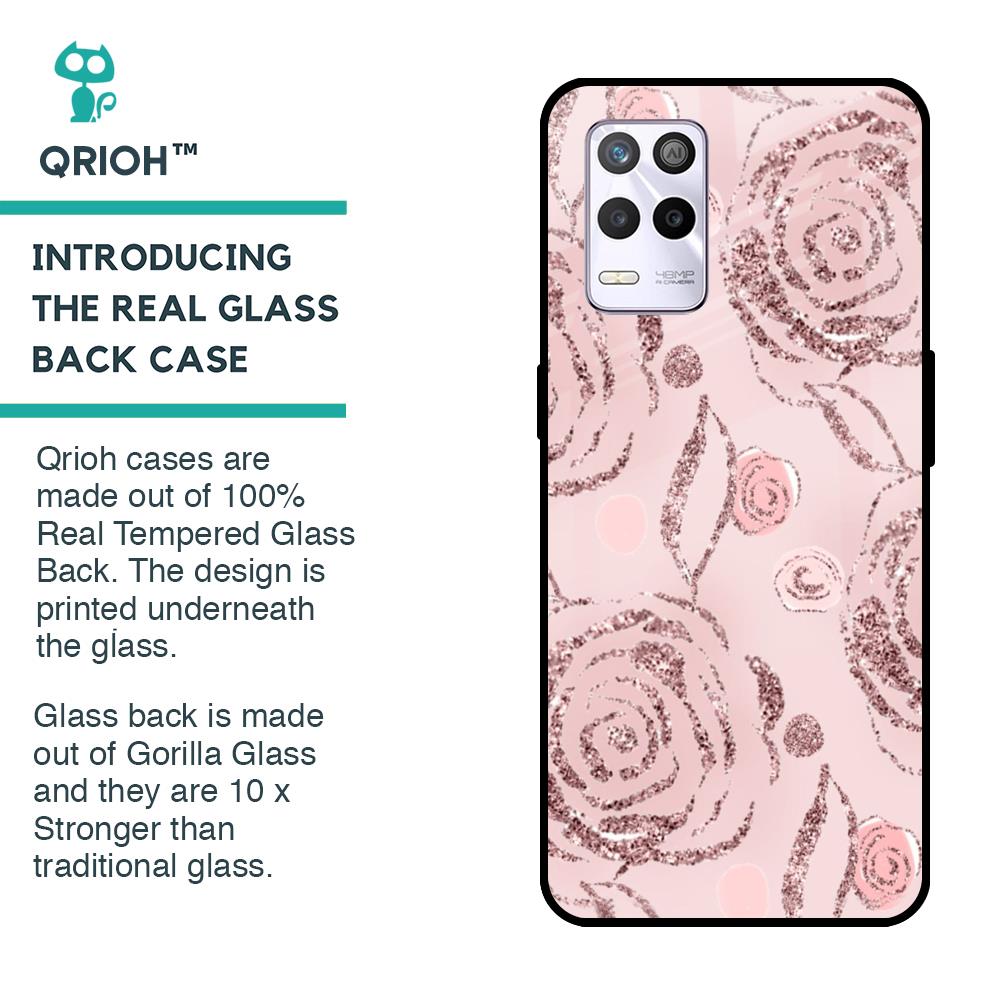 Shimmer Roses Glass case for Realme 9 5G
