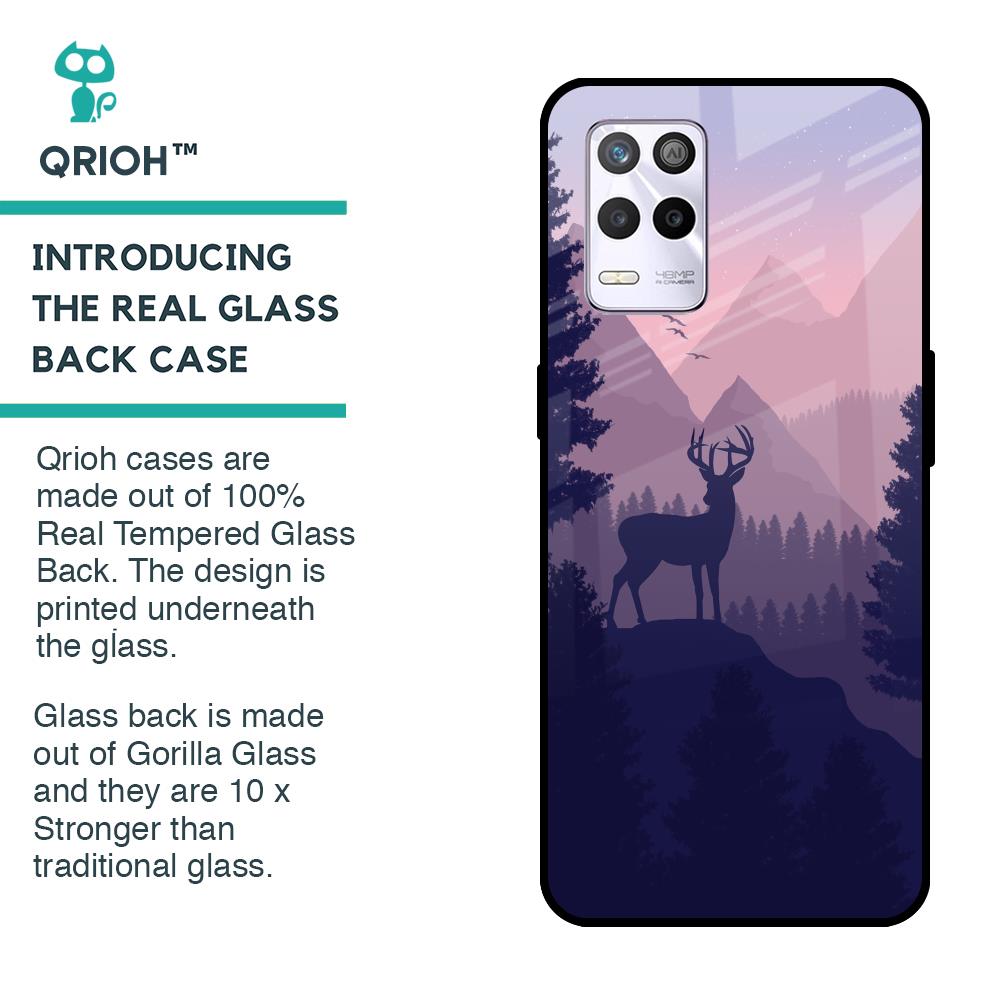 Deer In Night Glass Case For Realme 9 5G